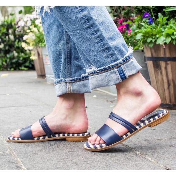 Sarah Flint Molly Flat Sandals Sz. 38 (US 8) - Picture 1 of 9